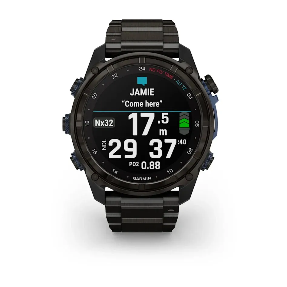 * Descent Mk3I - 51 Mm Carbon Grey DLC With DLC Titanium Band