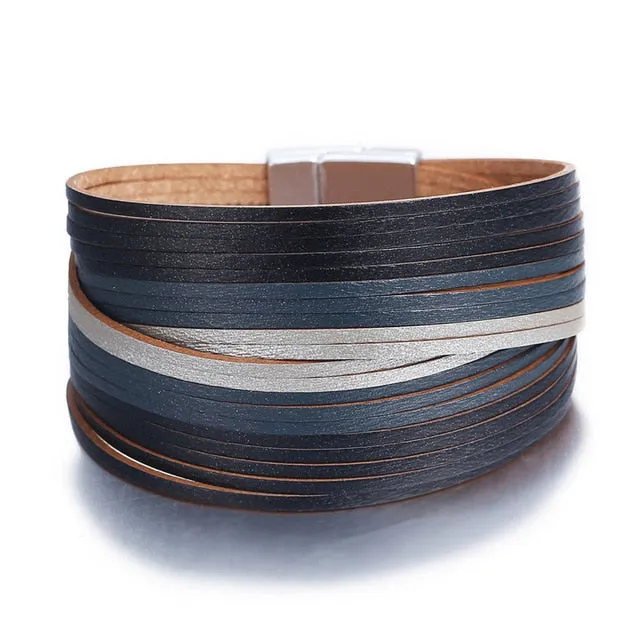 💎 Genuine Leather Wrap Bracelet Sets. Many Colors & Styles!