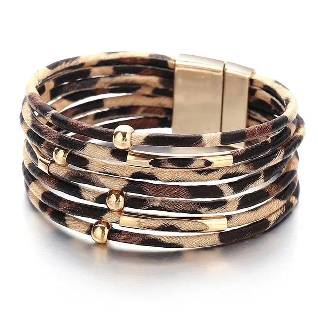 💎 Genuine Leather Wrap Bracelet Sets. Many Colors & Styles!