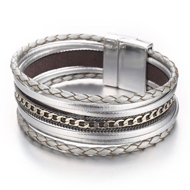 💎 Genuine Leather Wrap Bracelet Sets. Many Colors & Styles!
