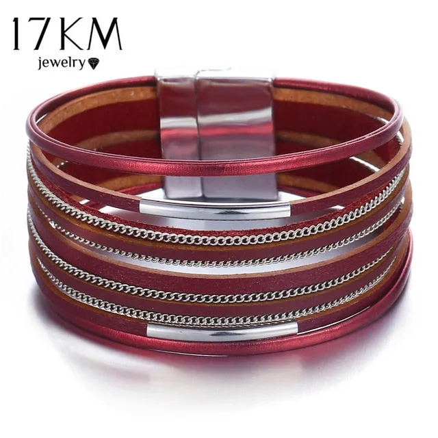 💎 Genuine Leather Wrap Bracelet Sets. Many Colors & Styles!