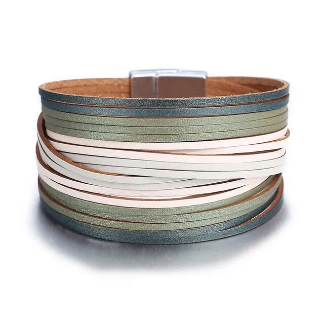 💎 Genuine Leather Wrap Bracelet Sets. Many Colors & Styles!