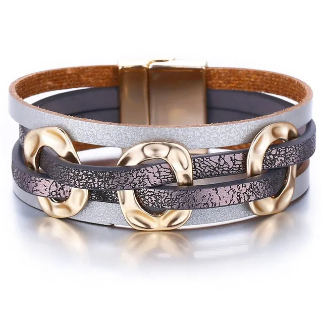 💎 Genuine Leather Wrap Bracelet Sets. Many Colors & Styles!