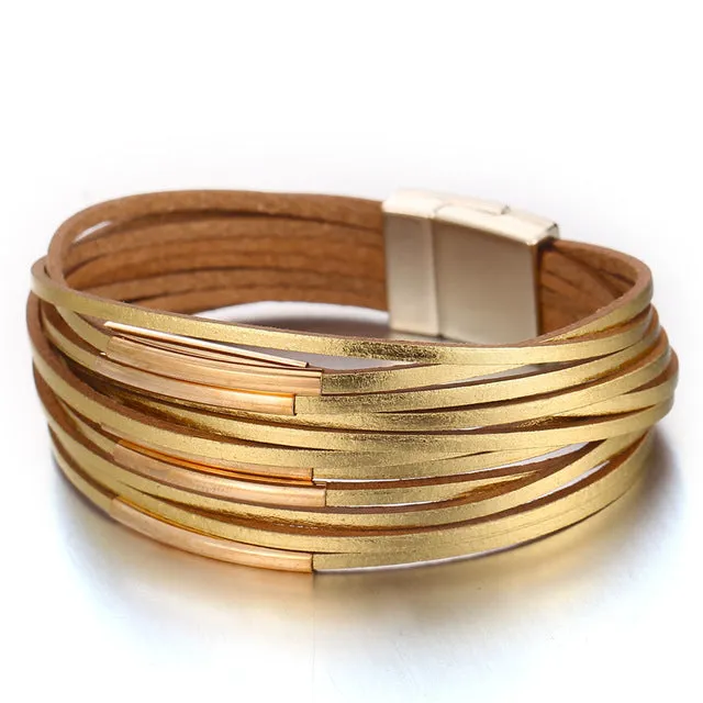 💎 Genuine Leather Wrap Bracelet Sets. Many Colors & Styles!