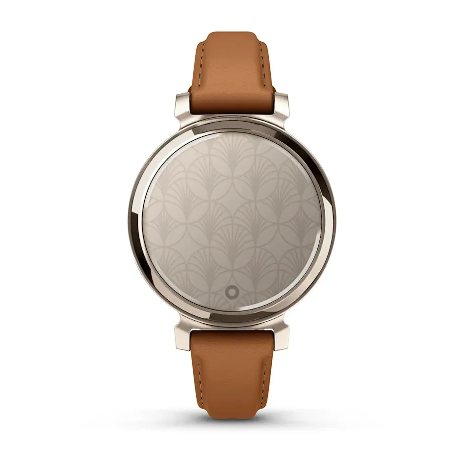 * Lily 2 Cream Gold Case With Tan Leather Band