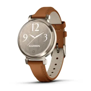 * Lily 2 Cream Gold Case With Tan Leather Band