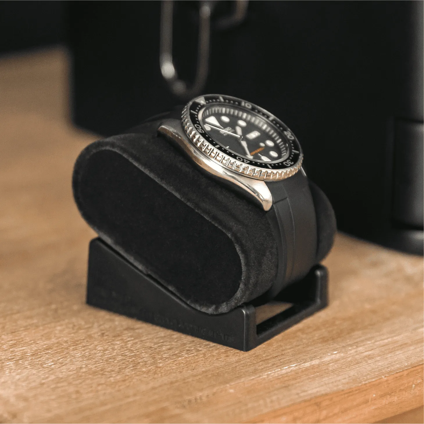 10-Slot Black Watch Box with Modular Storage & Accessory Drawer