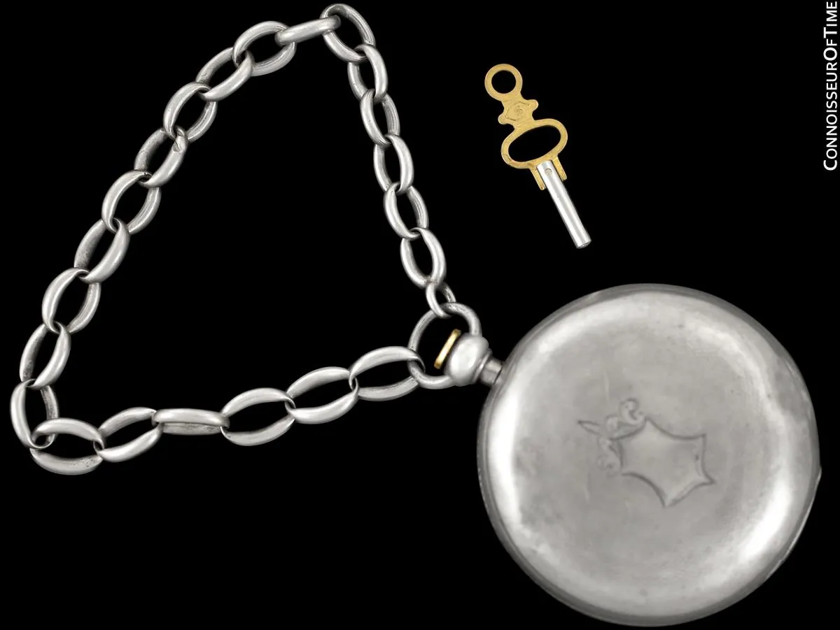 1867 Waltham Home Pocket Watch Given To Civil War Veteran & Medal Of Honor Recipient by Vice President Elect Schuyler Colfax, 18 size - Silver