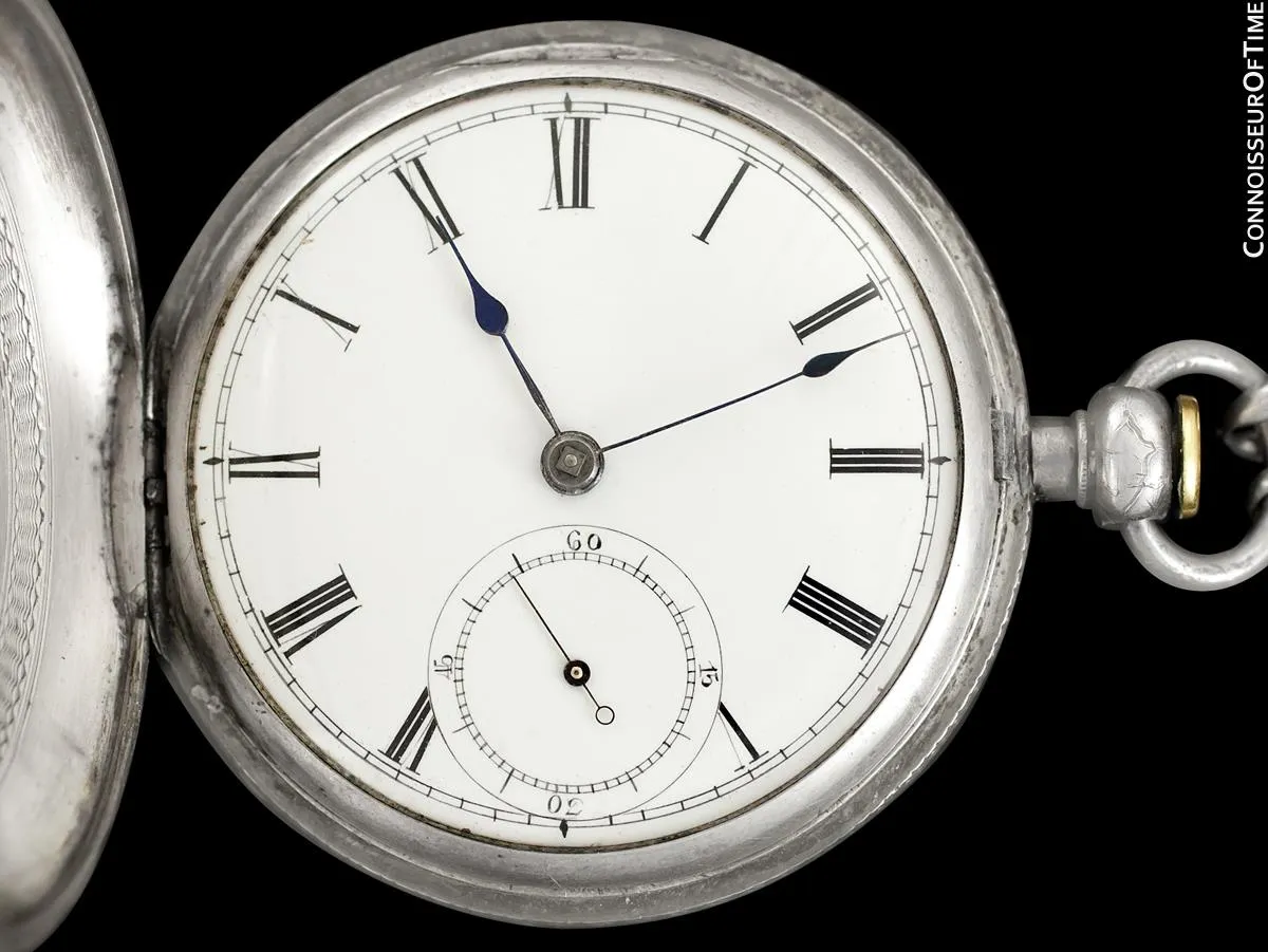 1867 Waltham Home Pocket Watch Given To Civil War Veteran & Medal Of Honor Recipient by Vice President Elect Schuyler Colfax, 18 size - Silver