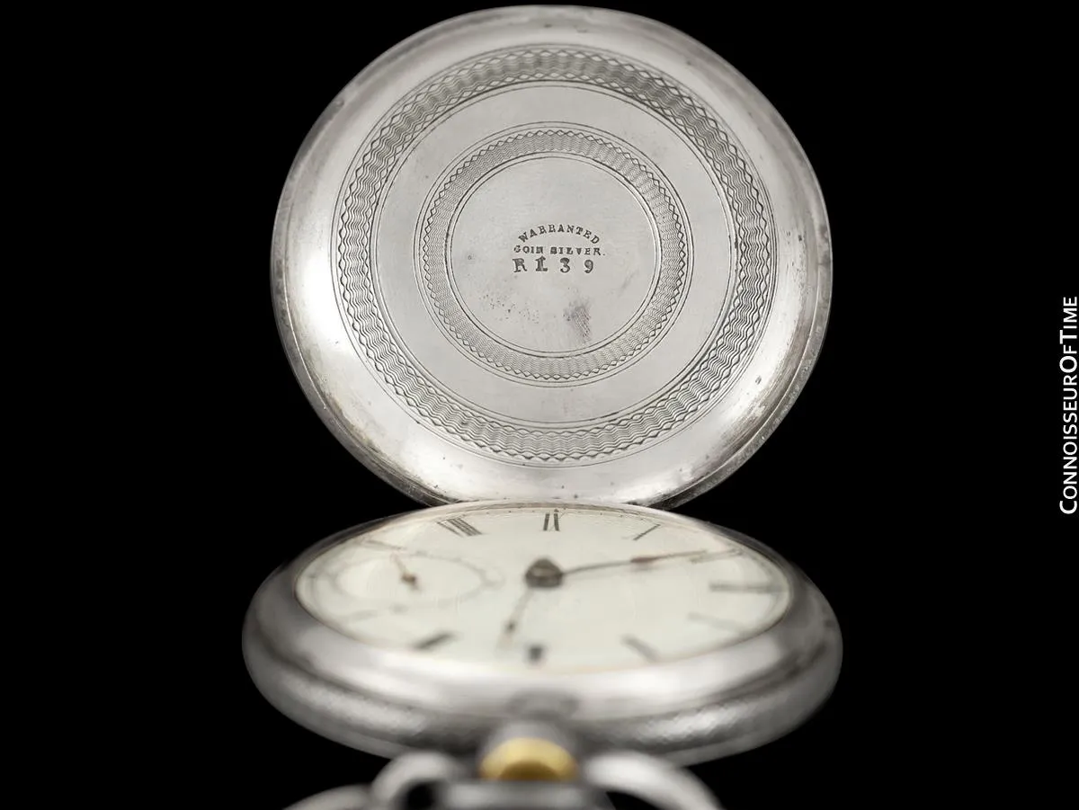 1867 Waltham Home Pocket Watch Given To Civil War Veteran & Medal Of Honor Recipient by Vice President Elect Schuyler Colfax, 18 size - Silver