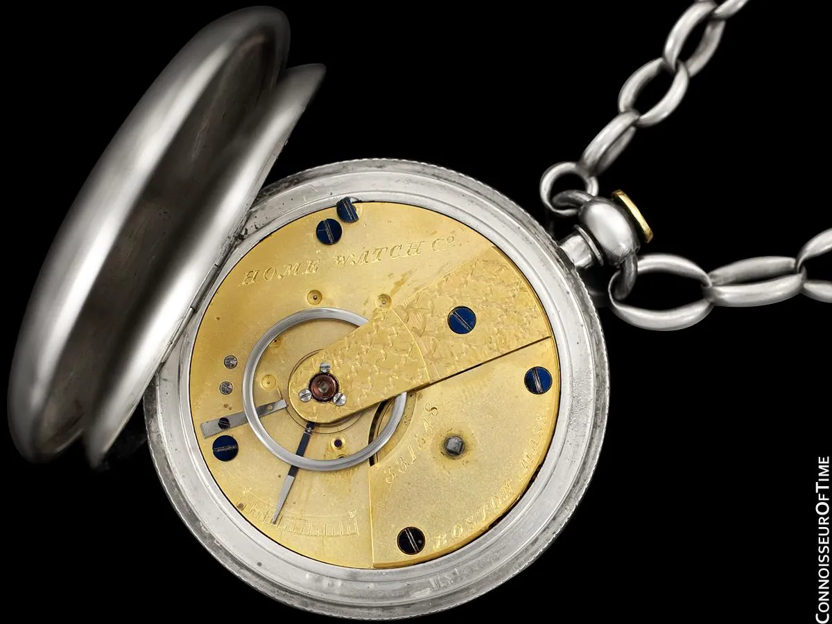 1867 Waltham Home Pocket Watch Given To Civil War Veteran & Medal Of Honor Recipient by Vice President Elect Schuyler Colfax, 18 size - Silver
