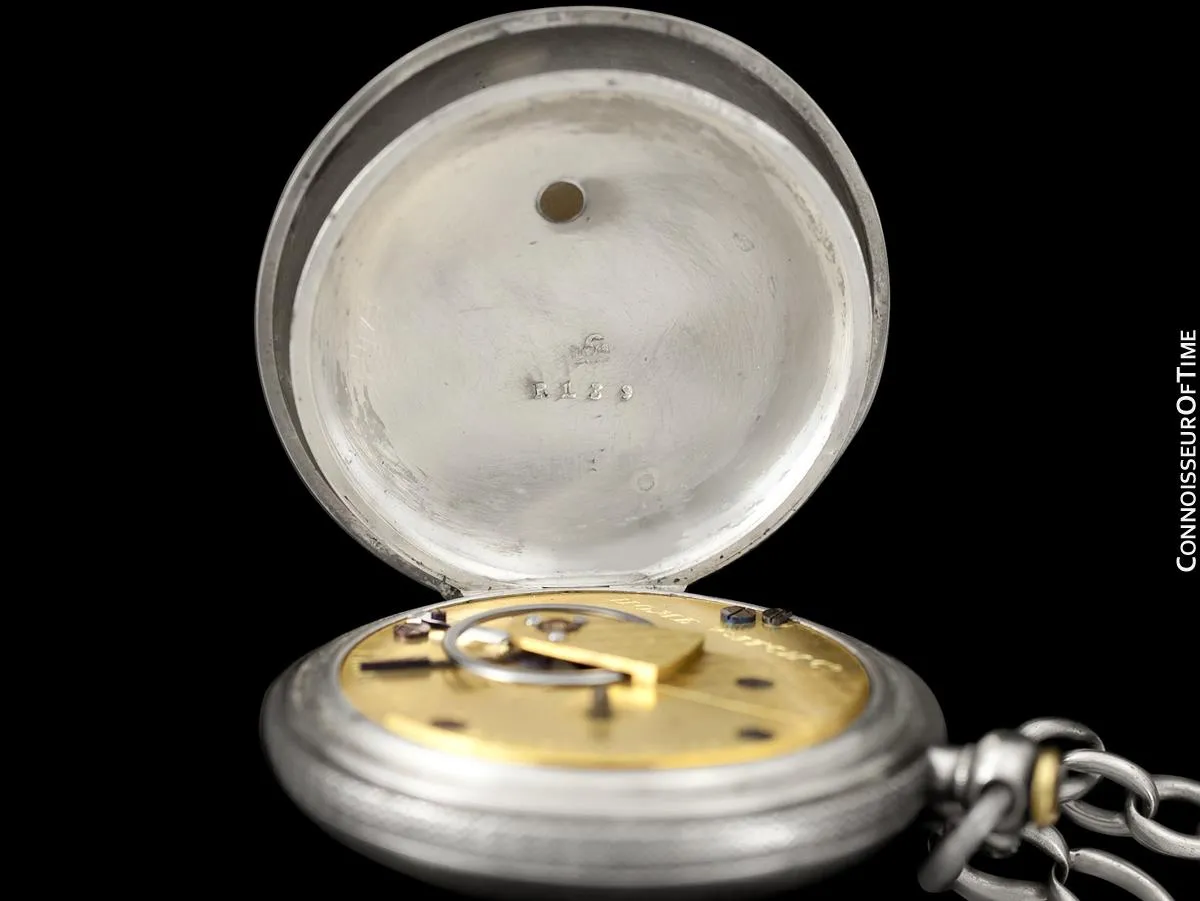 1867 Waltham Home Pocket Watch Given To Civil War Veteran & Medal Of Honor Recipient by Vice President Elect Schuyler Colfax, 18 size - Silver
