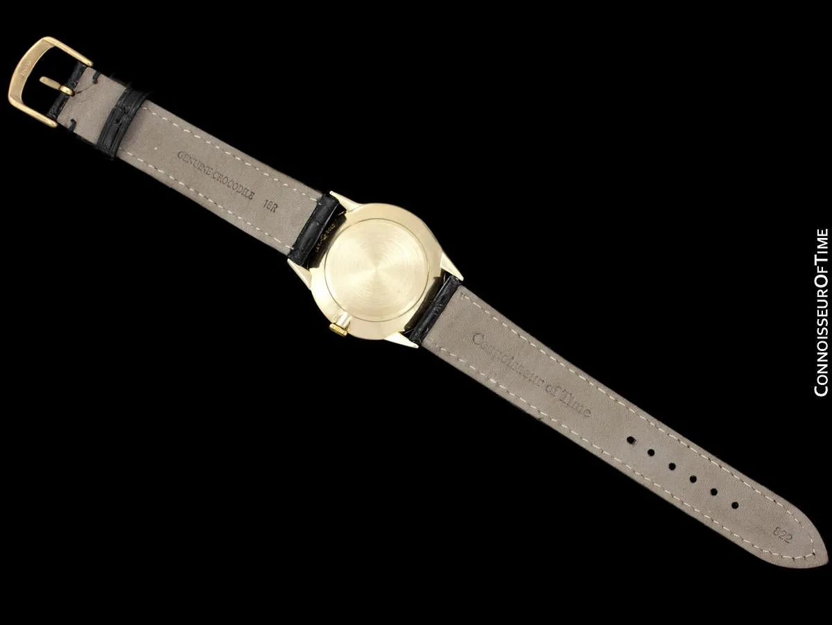 1950's Rolex Precision Vintage Mens Dress Watch - 14K Gold