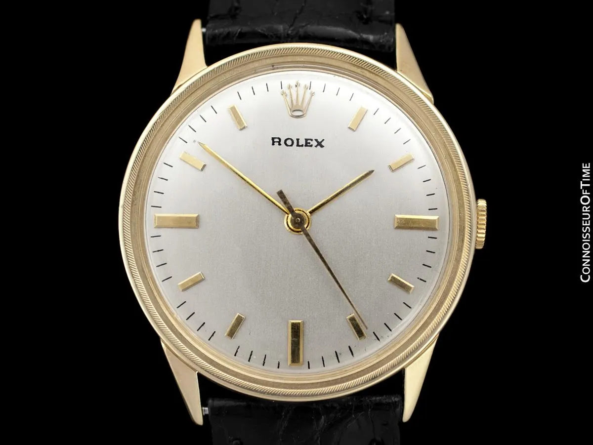 1950's Rolex Precision Vintage Mens Dress Watch - 14K Gold