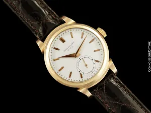 1953 Patek Philippe Vintage Mens Ref. 1491 "Scroll Lug" 18K Rose Gold Watch - Papers