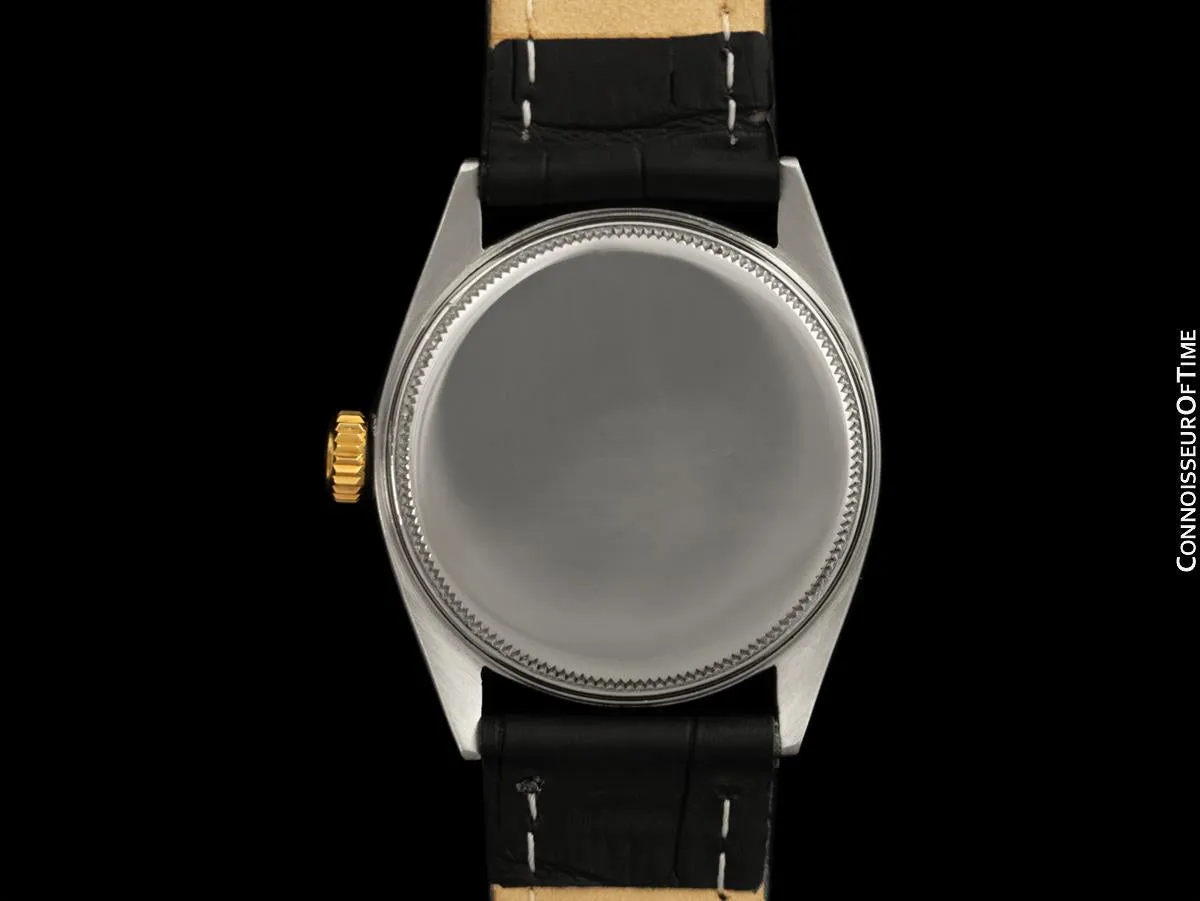 1954 Rolex Oyster Shock-Resisting Classic Vintage Mens Handwound Watch - Stainless Steel & 18K Gold