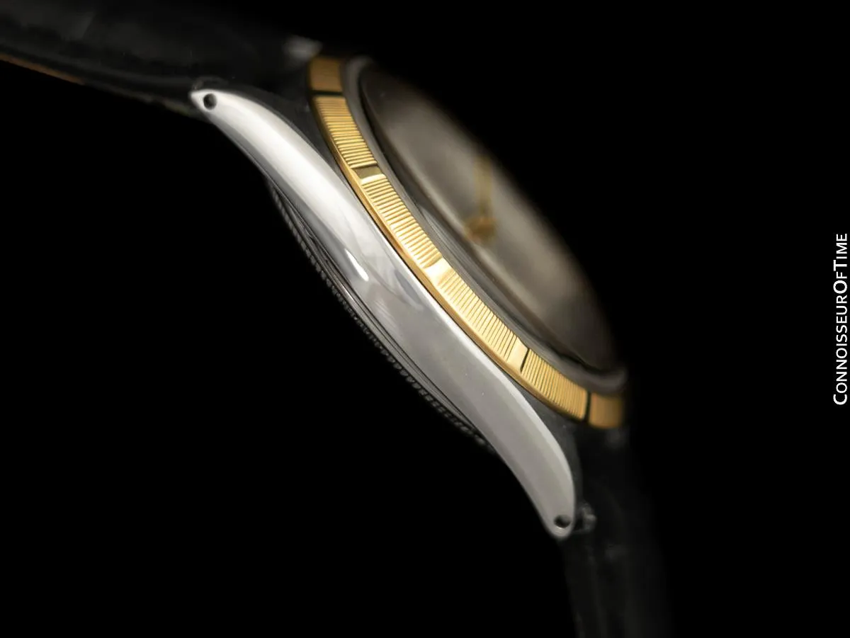 1954 Rolex Oyster Shock-Resisting Classic Vintage Mens Handwound Watch - Stainless Steel & 18K Gold