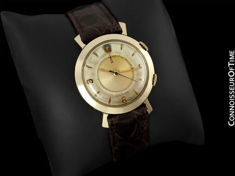 1955 Jaeger-LeCoultre Memovox Vintage Mens Wrist Alarm, 10K Gold Filled - Ford Motor Co.