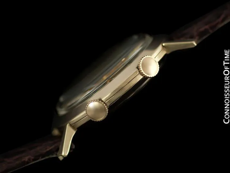 1955 Jaeger-LeCoultre Memovox Vintage Mens Wrist Alarm, 10K Gold Filled - Ford Motor Co.