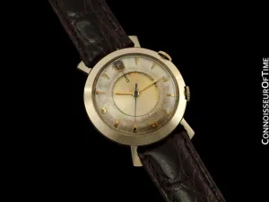 1955 Jaeger-LeCoultre Memovox Vintage Mens Wrist Alarm, 10K Gold Filled - Ford Motor Co.