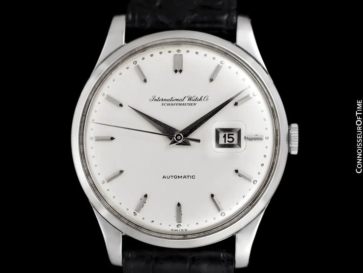 1963 IWC Vintage Mens Watch, Cal. 8531 Automatic with Date - Stainless Steel