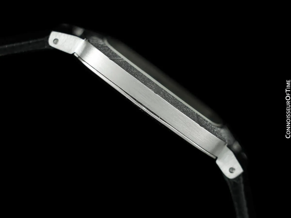 1970 Rolex Cellini Vintage Mens Handwound TV Watch with Bark Bezel, Ref. 3880 - 18K White Gold