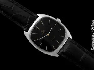 1979 Omega De Ville Vintage Mens Handwound Ultra Thin Dress Watch - Stainless Steel