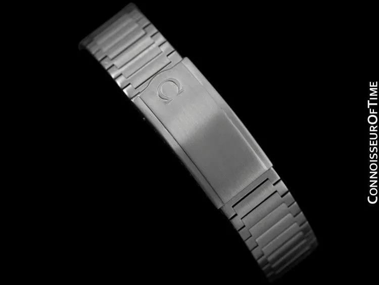 1983 Omega Seamaster Vintage Mens Stainless Steel TV Watch, Automatic, Day Date - Military Camo Green Dial