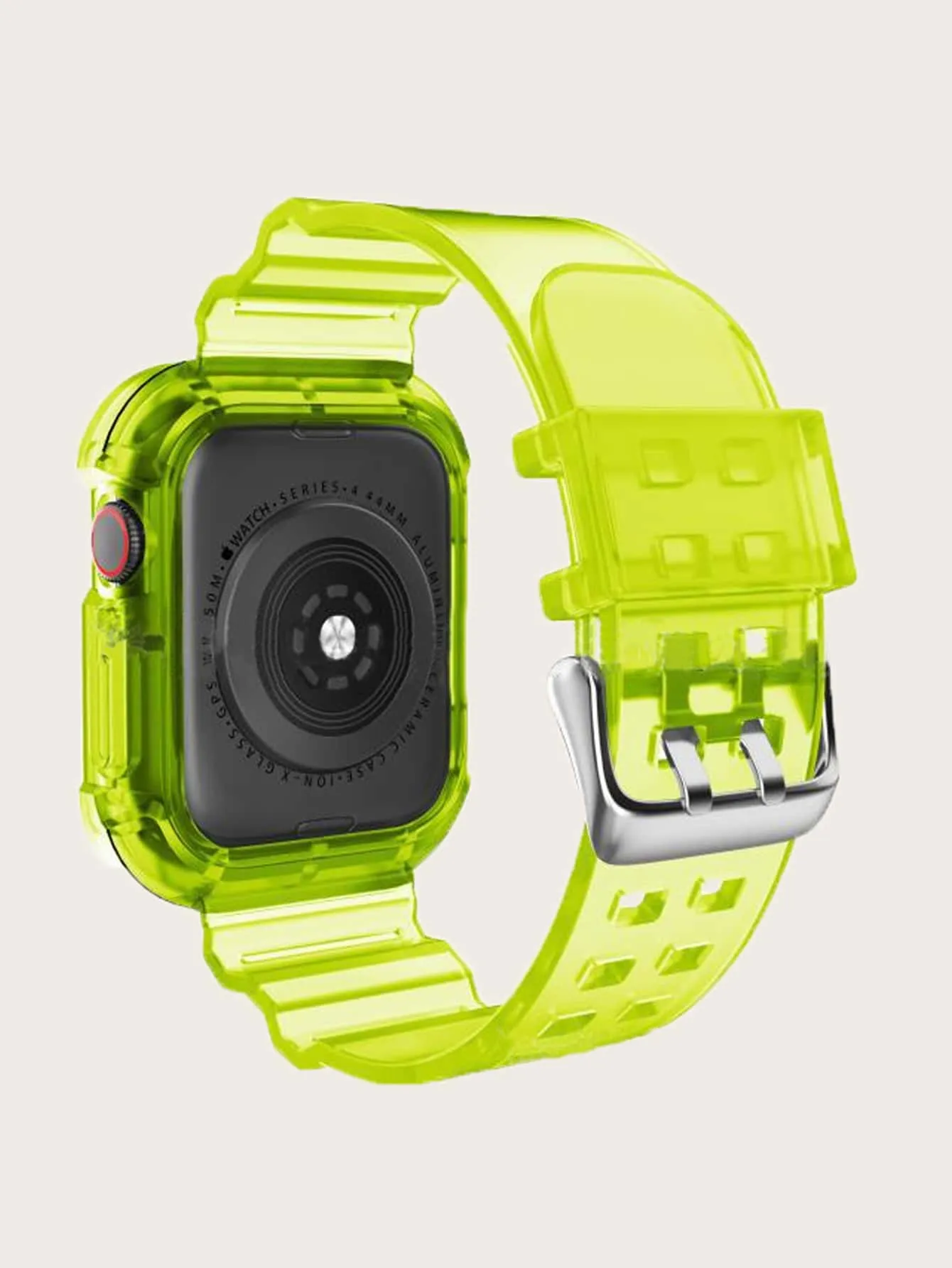 1pc Silicone Watchband  - Green