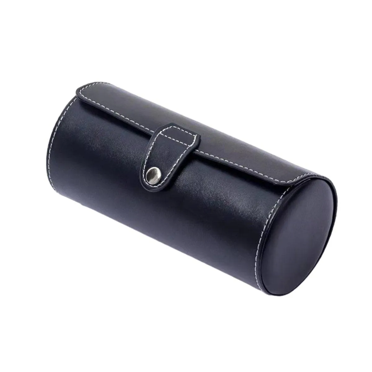 3 Position Cylinder Portable Watch Organizer Storage Case for Watches Jewelry