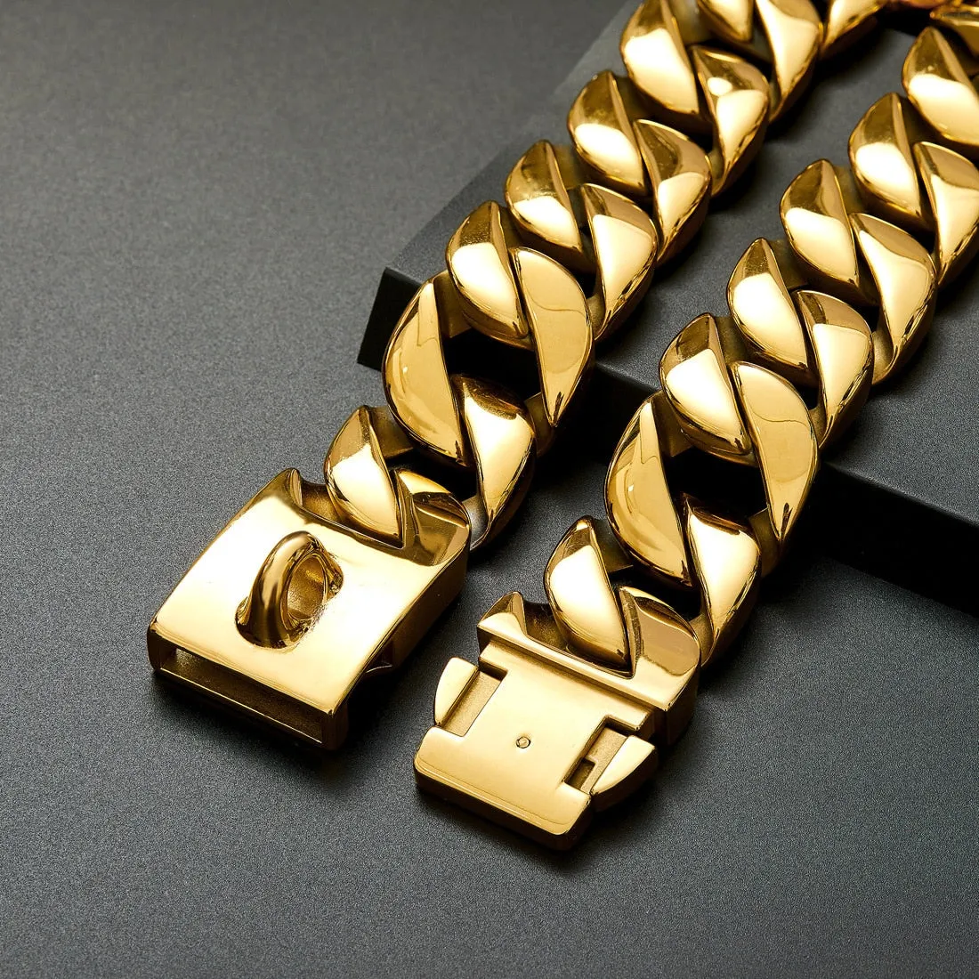 32mm Width Premium Quality  Stainless Steel Unisex Necklace