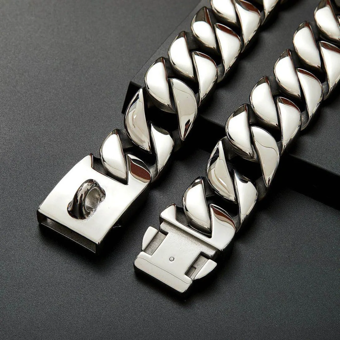 32mm Width Premium Quality  Stainless Steel Unisex Necklace