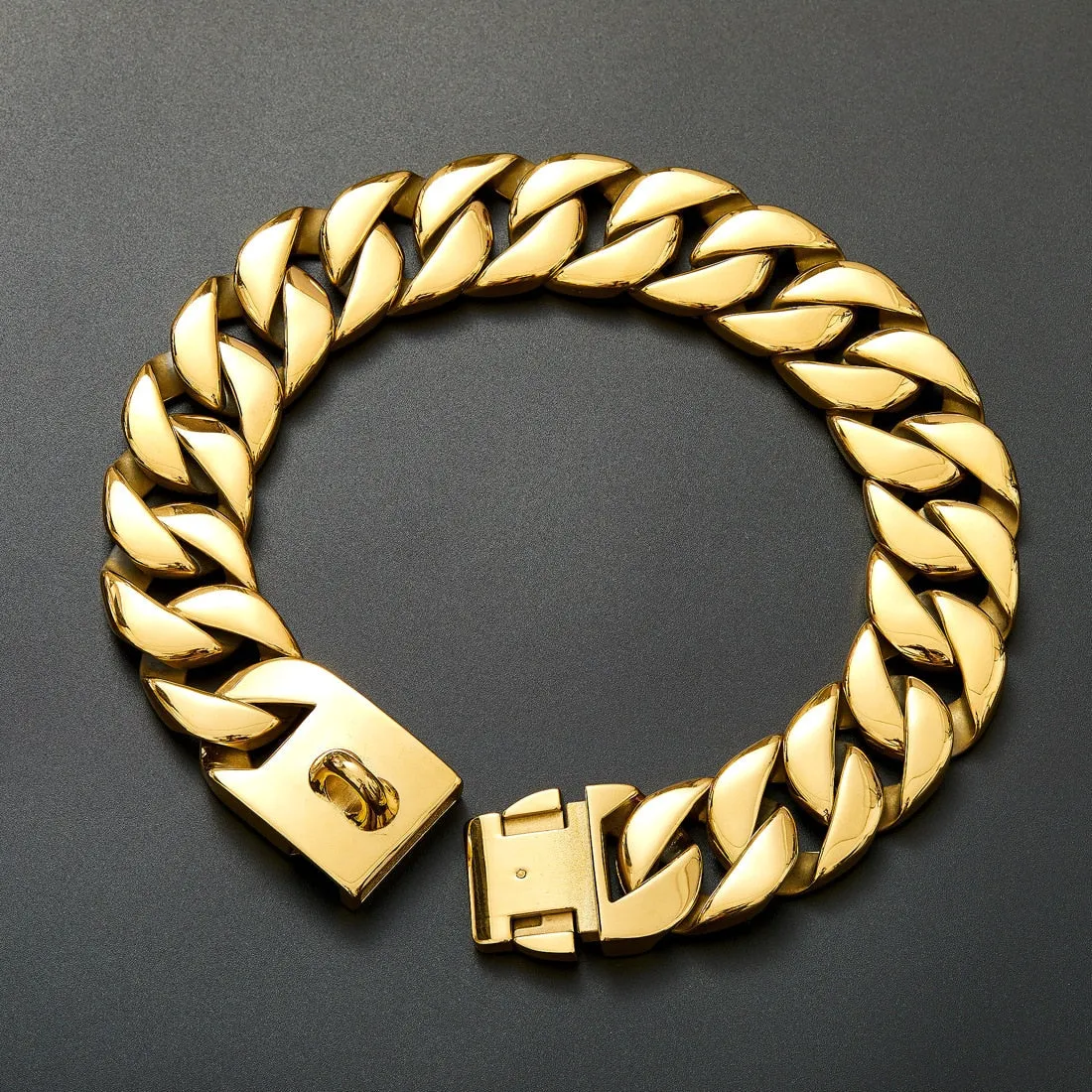 32mm Width Premium Quality  Stainless Steel Unisex Necklace