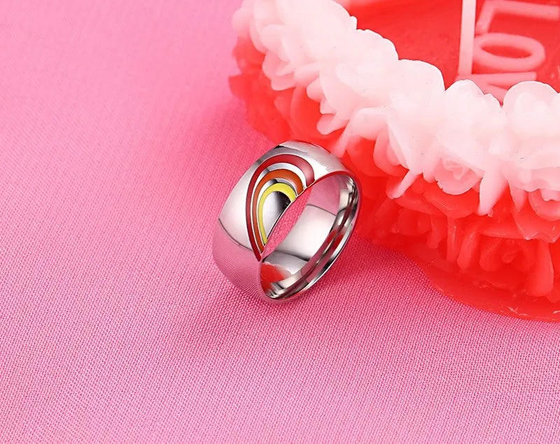 8MM Bonded Heart Bands