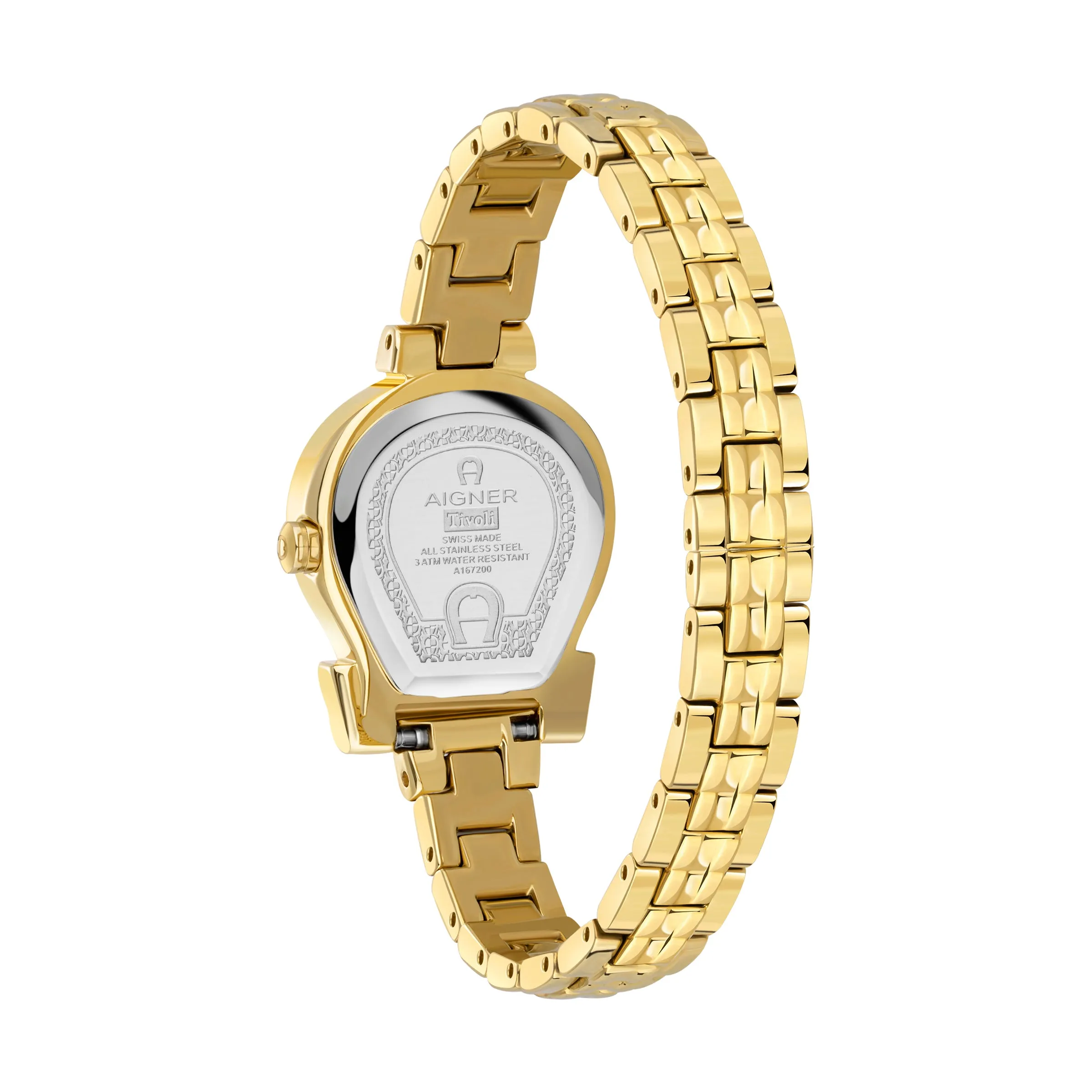 AIGNER TIVOLI LADIES GOLD BRACELET BLUE DIAL WATCH