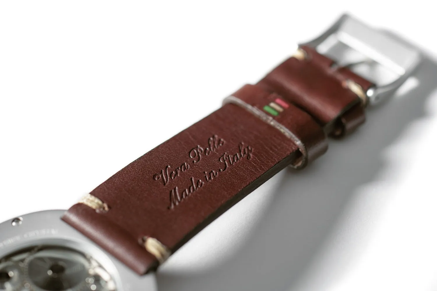 Allemano Watch Man Antique White Brushed Case