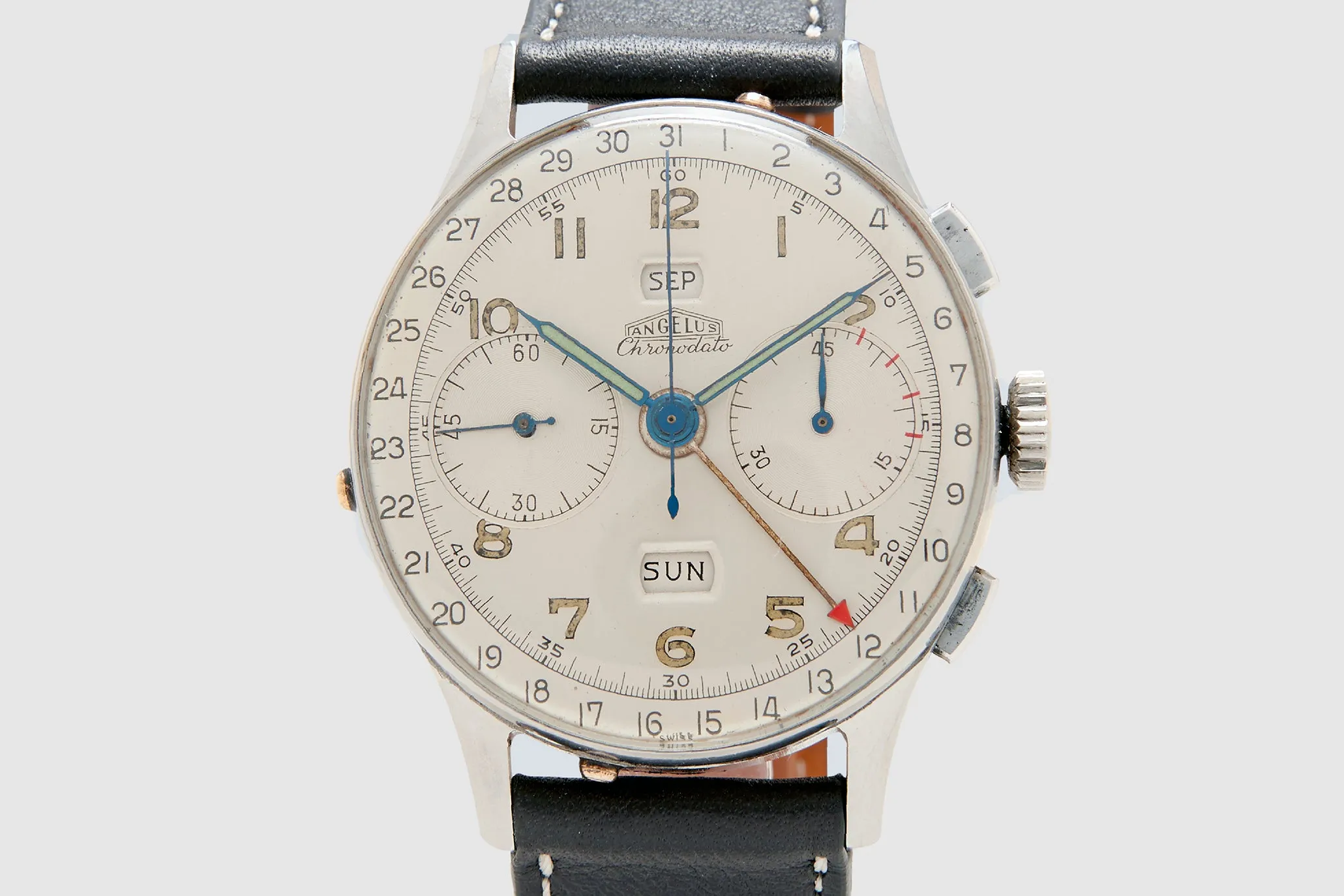 Angelus Chronodato Triple Date Chronograph