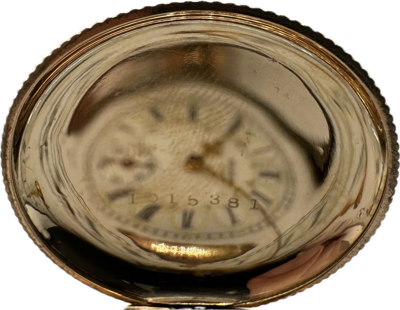 Antique 0S Elgin Multicolor Hunter Pocket Watch 223 Tricolor Gold Filled