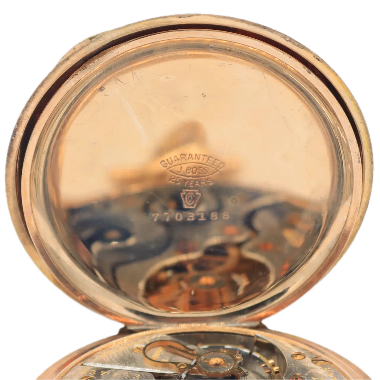 Antique 16s 1905 Hamilton Butterfly Engraving Hunter Pocket Watch 975 USA