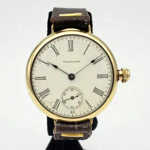 Antique 1903 WALTHAM Trench Watch Grade 115 Size 0 15 Jewels Wristwatch
