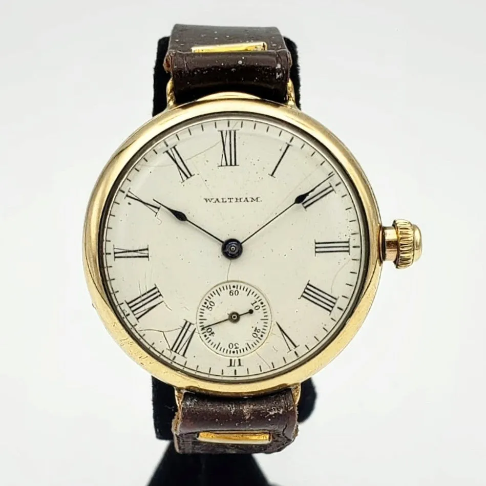 Antique 1903 WALTHAM Trench Watch Grade 115 Size 0 15 Jewels Wristwatch
