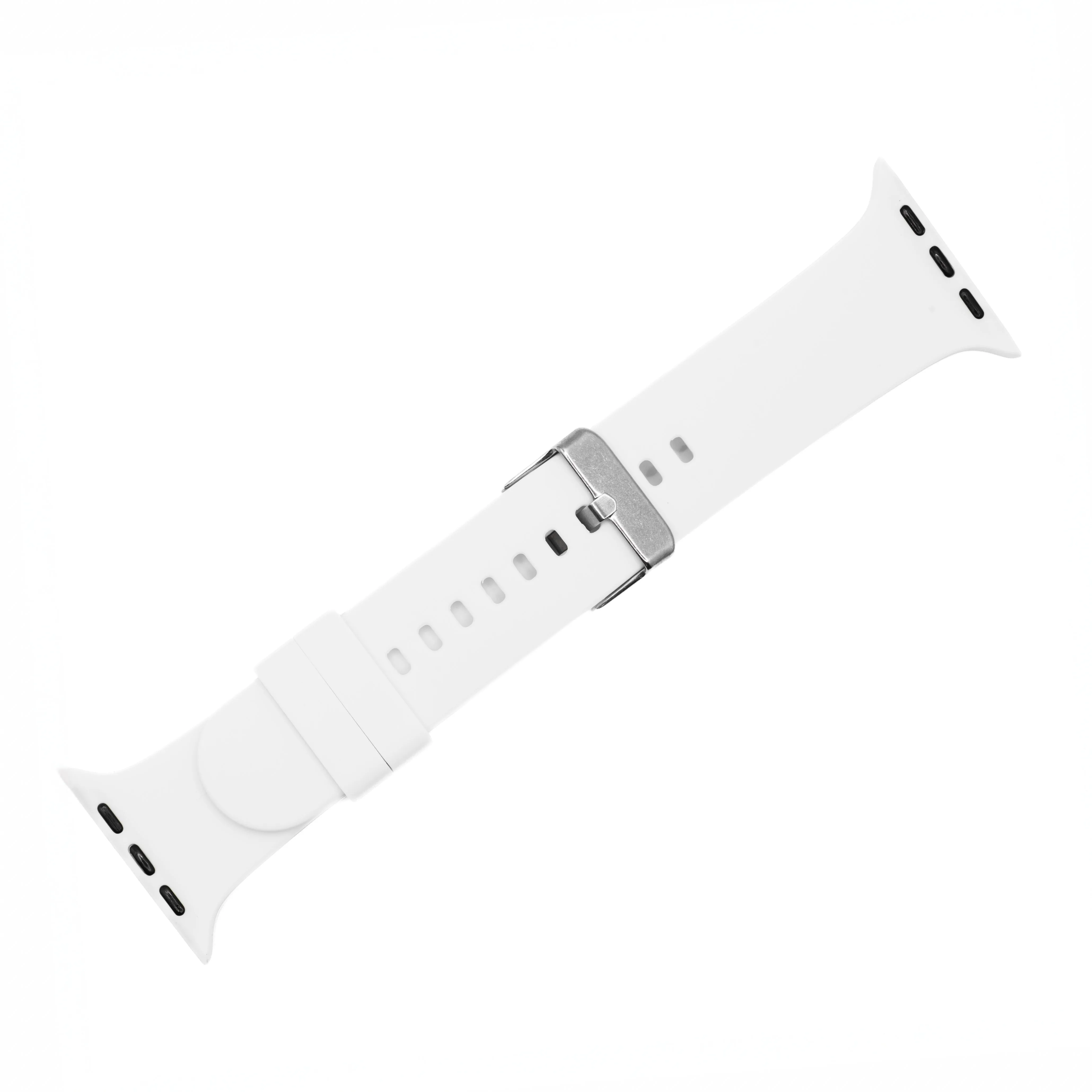 Apple Band - Silicone Solid Buckle - White