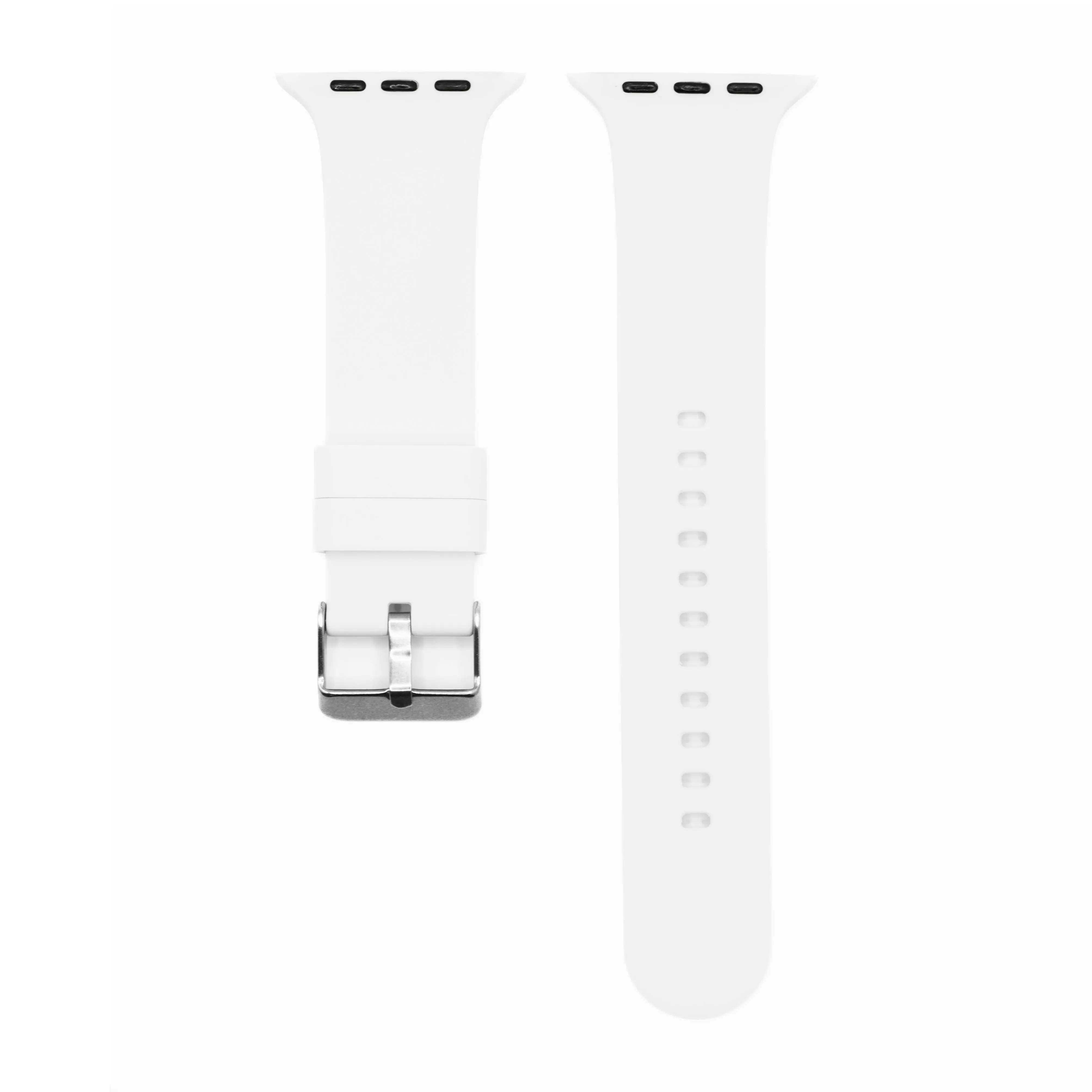 Apple Band - Silicone Solid Buckle - White