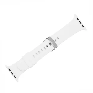Apple Band - Silicone Solid Buckle - White