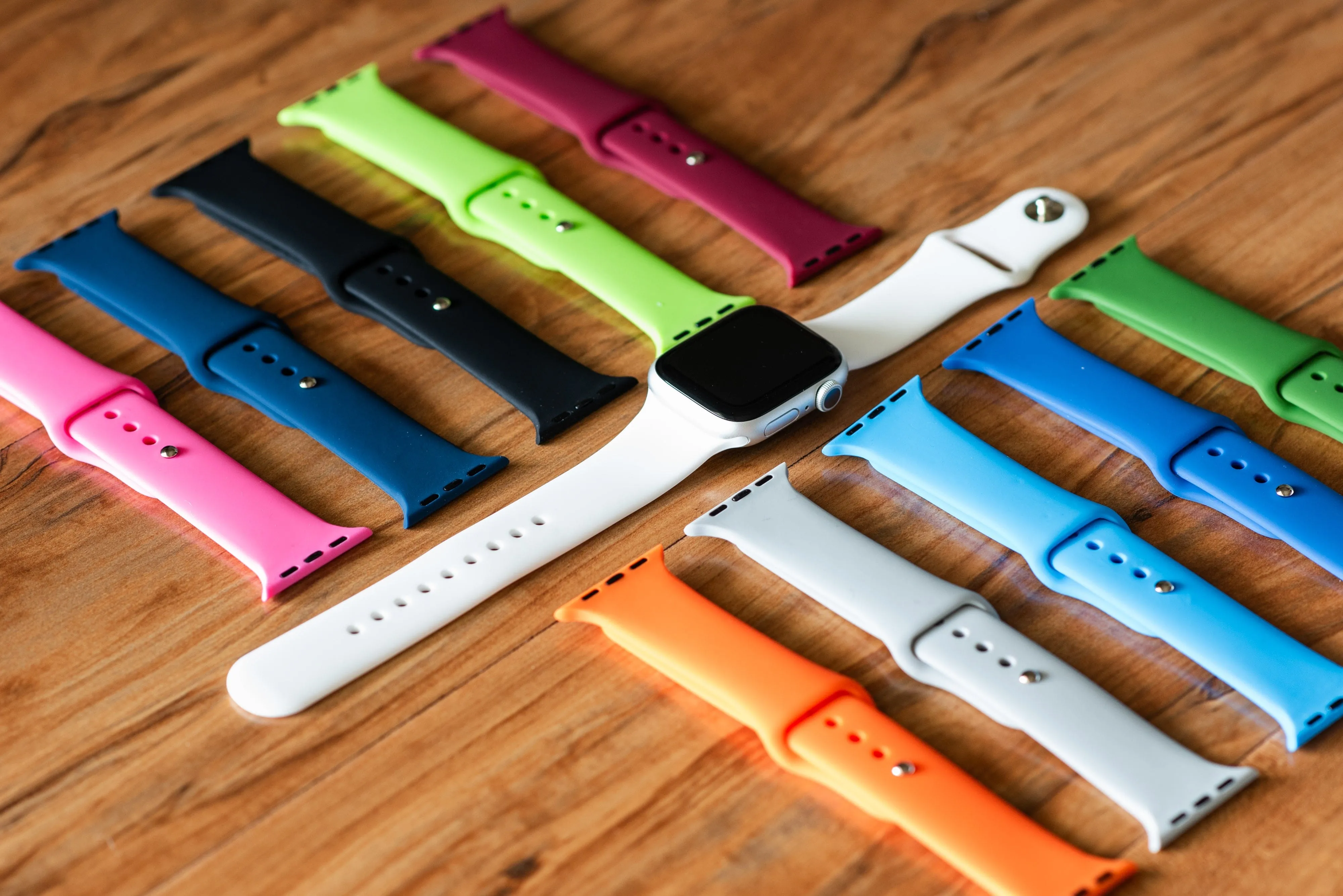 Apple Band Silicone Solid - Lime Green