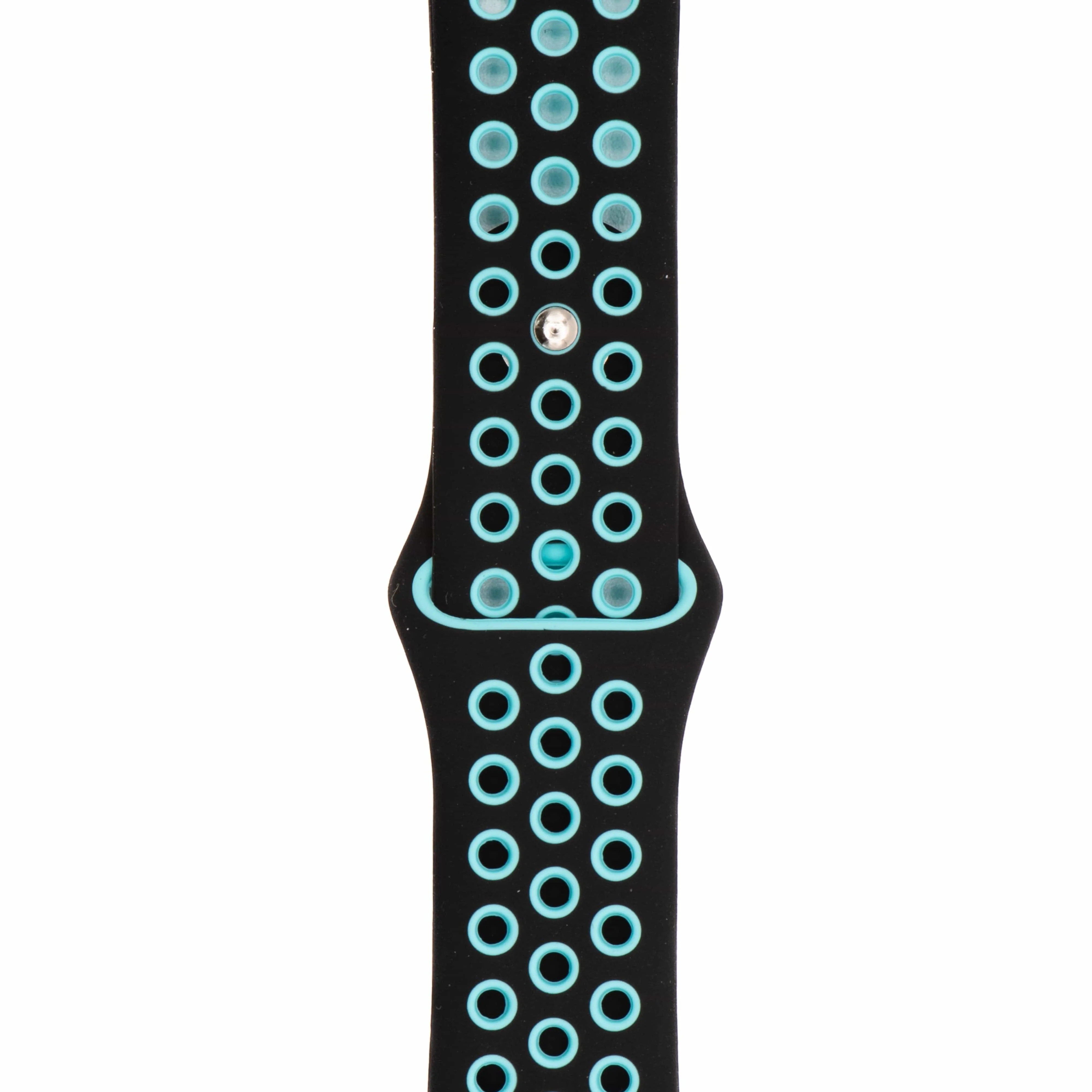 Apple Band Silicone Sport - Black-Teal