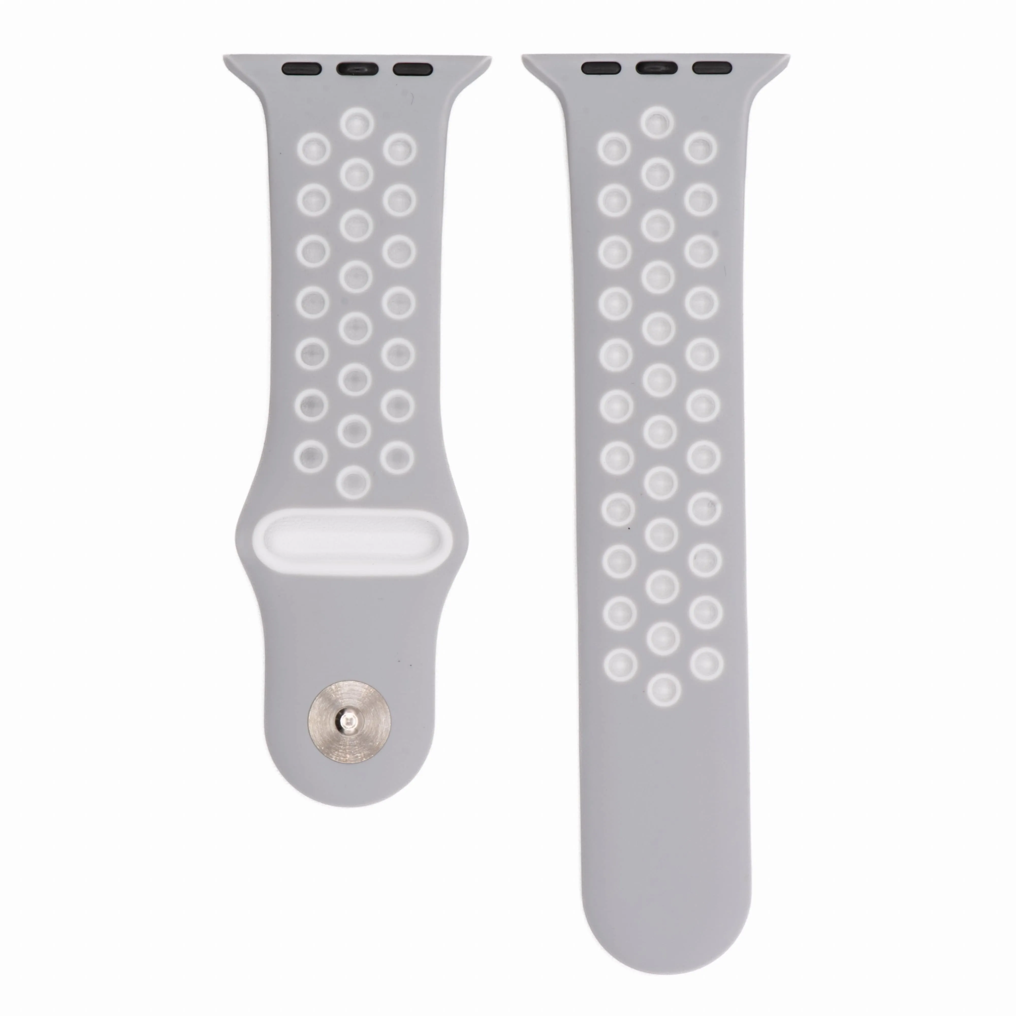 Apple Band Silicone Sport - Lunar Gray-White