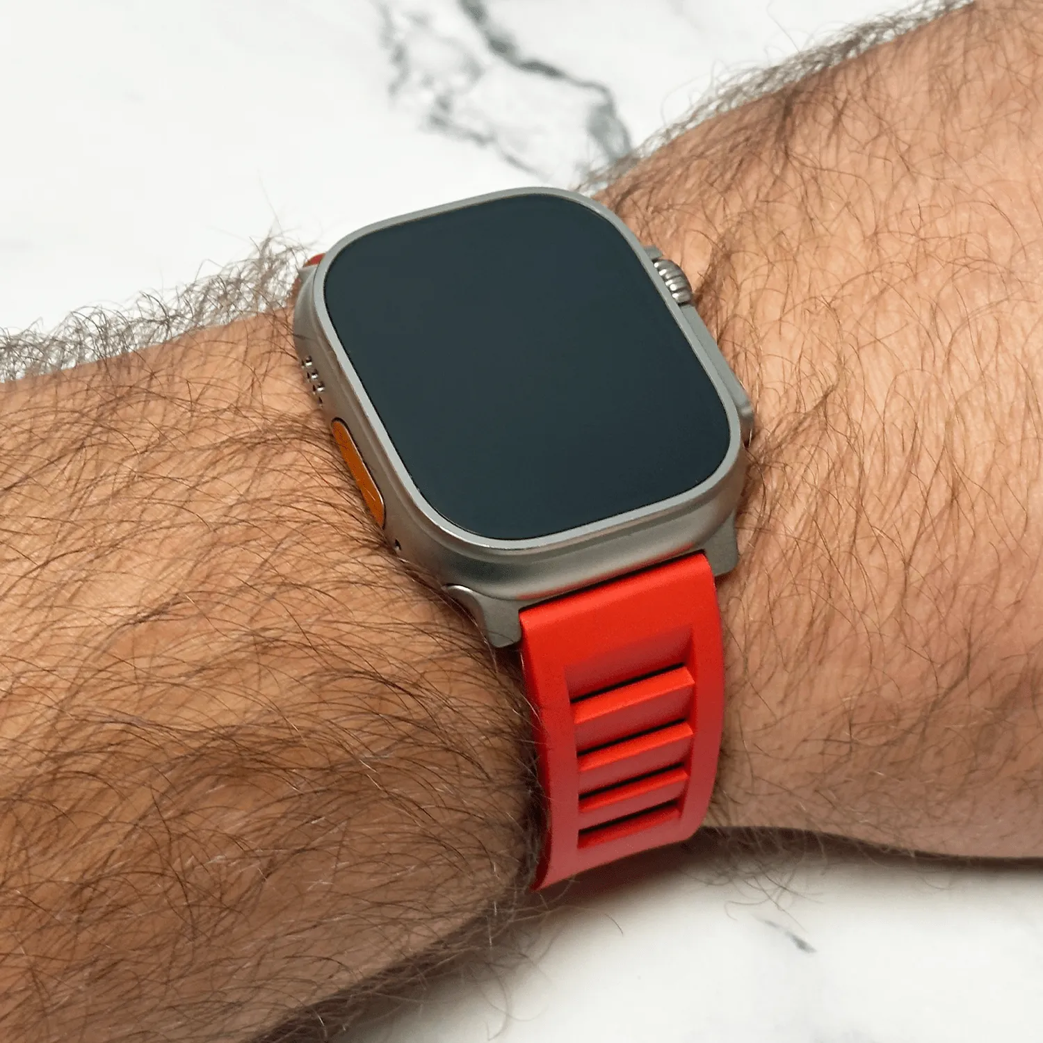 Apple Band ULTRA - Shark Gill Rubber - Red