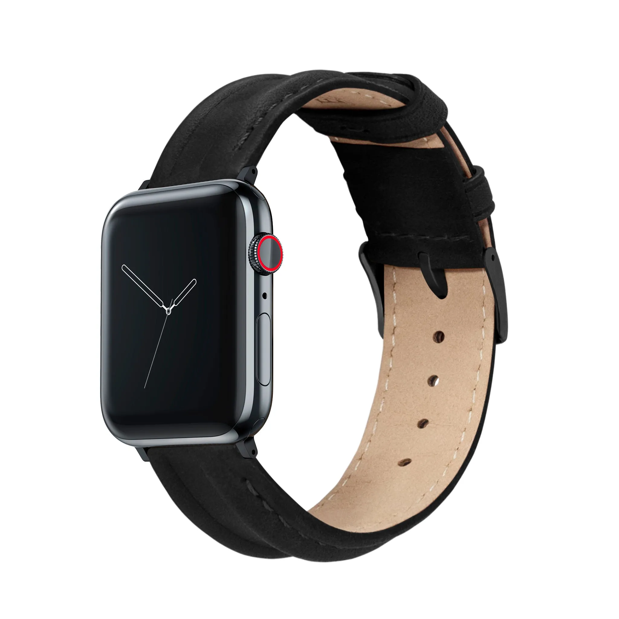 Apple Watch Black Classic Horween  Leather Watch Band