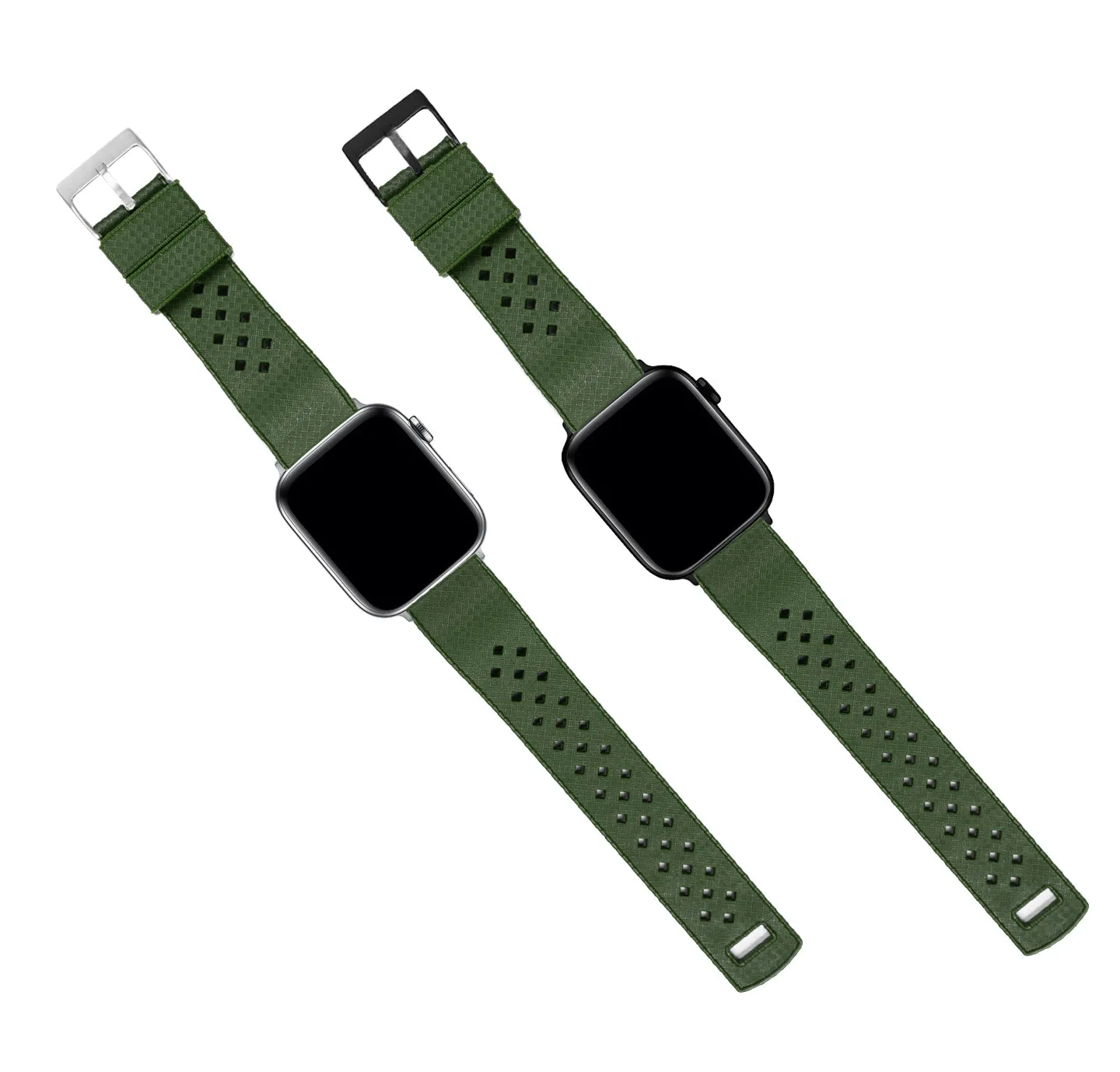 Apple Watch Tropical Style Army Green Watch Band